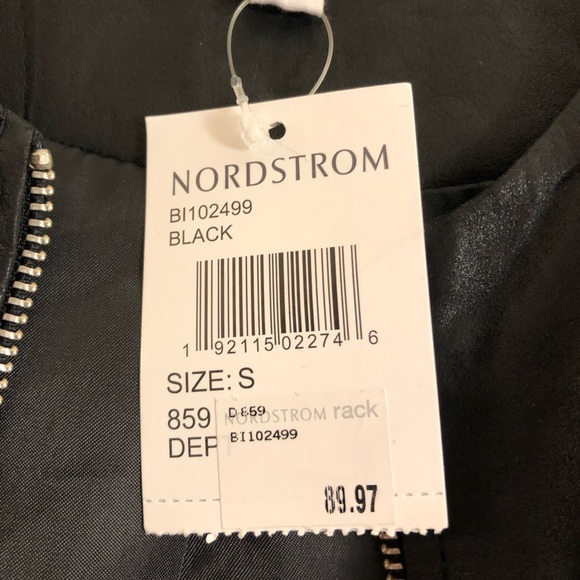 NWT Nordstrom Leather Jacket - Picture 7 of 7